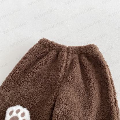 Toddler Animal Ear Colorblock Fleece Lounge 2-piece Set - image 11