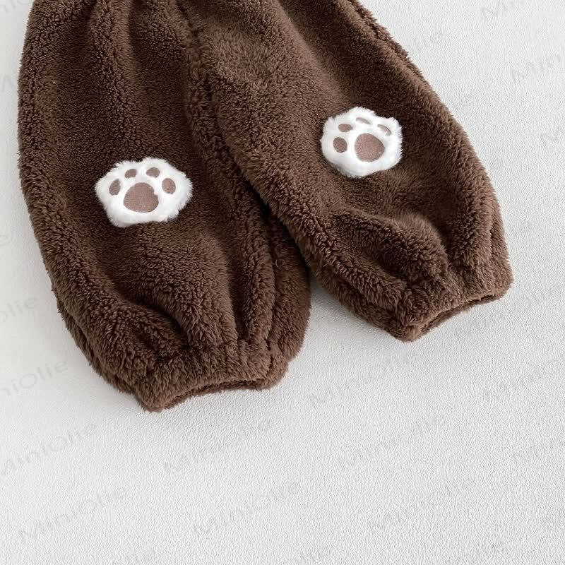 Toddler Animal Ear Colorblock Fleece Lounge 2-piece Set - image 13
