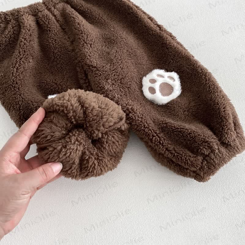 Toddler Animal Ear Colorblock Fleece Lounge 2-piece Set - image 14