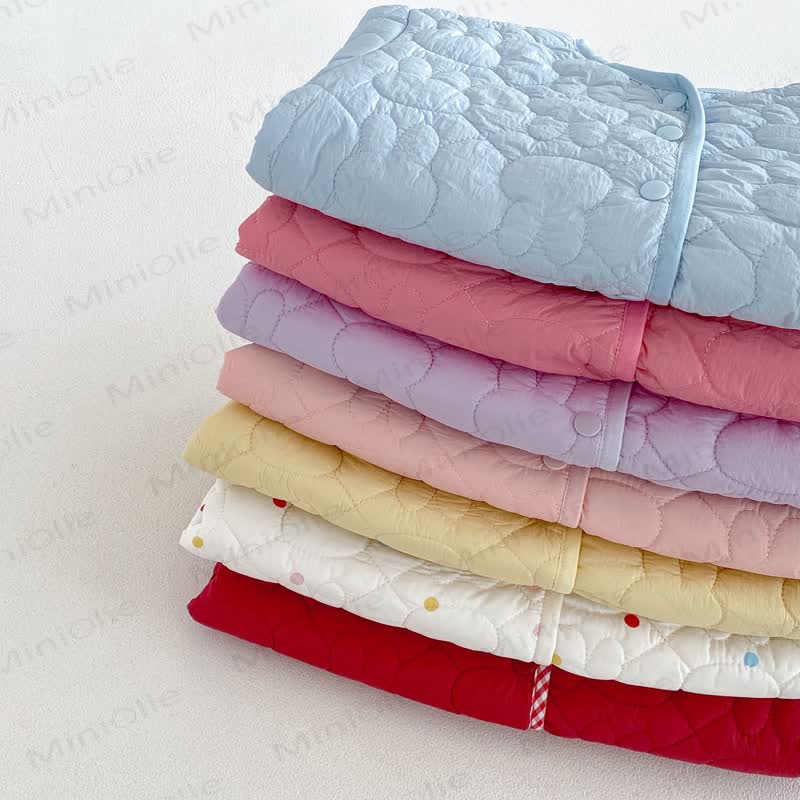 Baby Toddler Girl Floral Rabbit Quilted Fleece Jacket - image 11