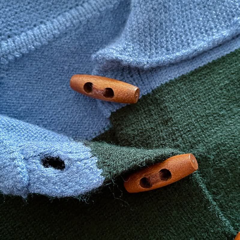 Baby Toddler Colorblock Knit Cardigan or Denim Bear Pants - image 5