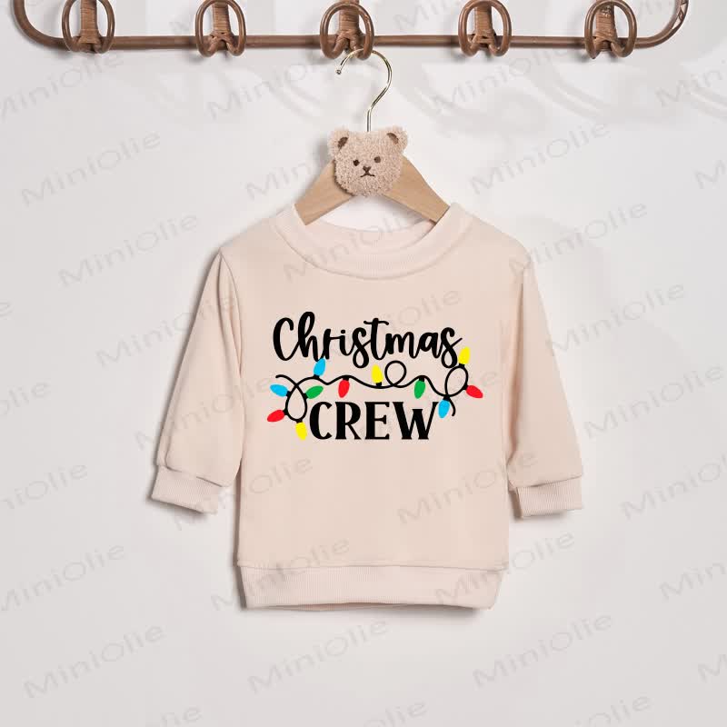 CHRISTMAS CREW Beige Family Sweatshirt - Beige - Baby Sweatshirt: 2-3T - image 3