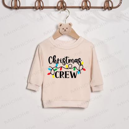 CHRISTMAS CREW Beige Family Sweatshirt - Beige - Baby Sweatshirt: 2-3T - image 3