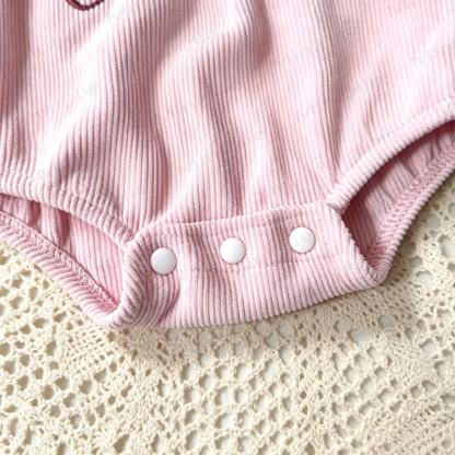 MY FIRST CHRISTMAS Baby Bow Ribbed Bodysuit - image 12