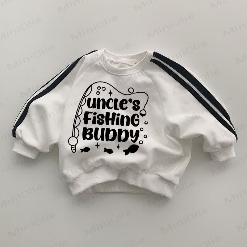 UNCLE'S FISHING BUDDY Baby White Sweatshirt - White - 2-3T - image 1