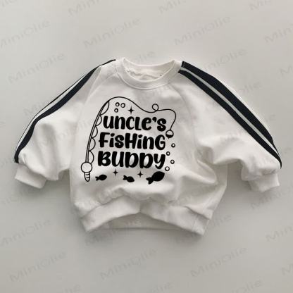 UNCLE'S FISHING BUDDY Baby White Sweatshirt - White - 2-3T - image 1