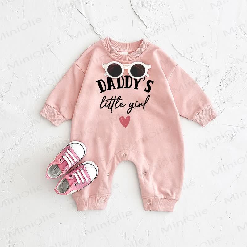 DADDY'S LITTLE GIRL Baby Heart Pink Romper - Pink - 2-3T - image 1
