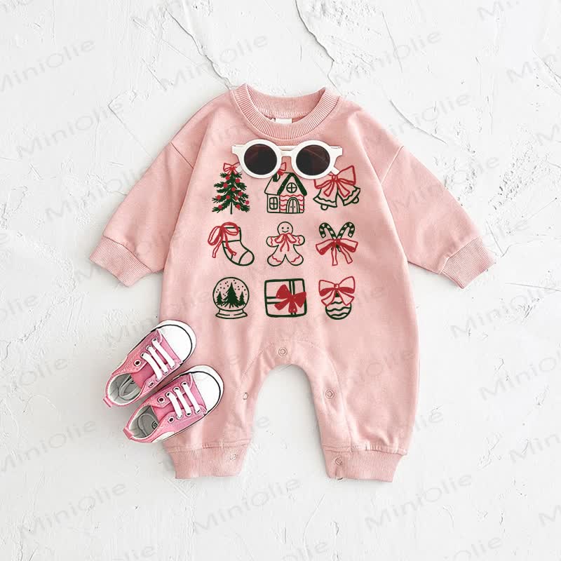Baby Christmas Pink Romper - Pink - 2-3T - image 1