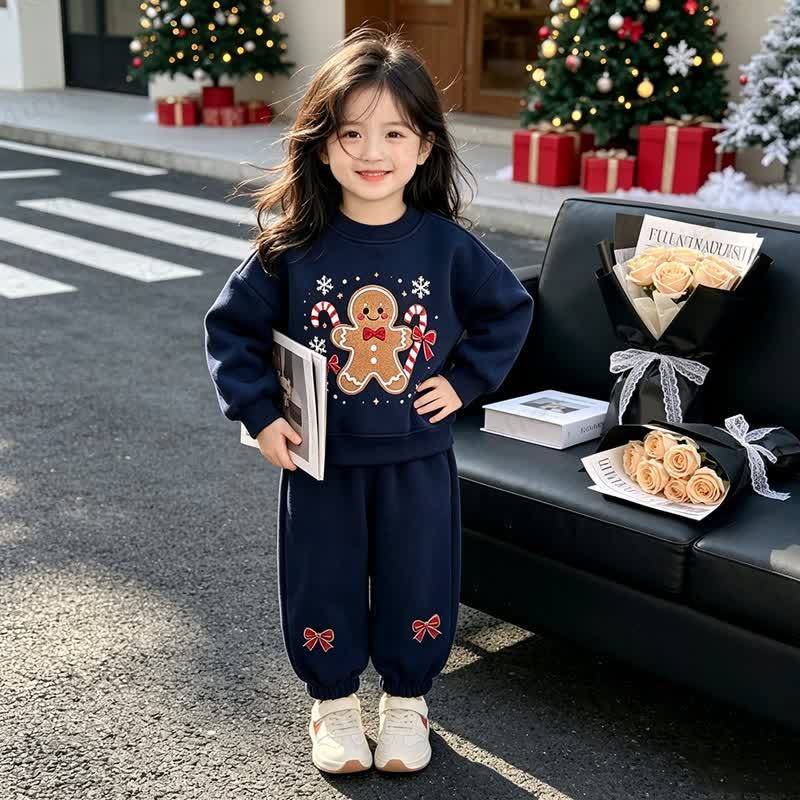 Toddler Gingerbread Man Sweatshirt and Jogger 2-piece Set - image 10