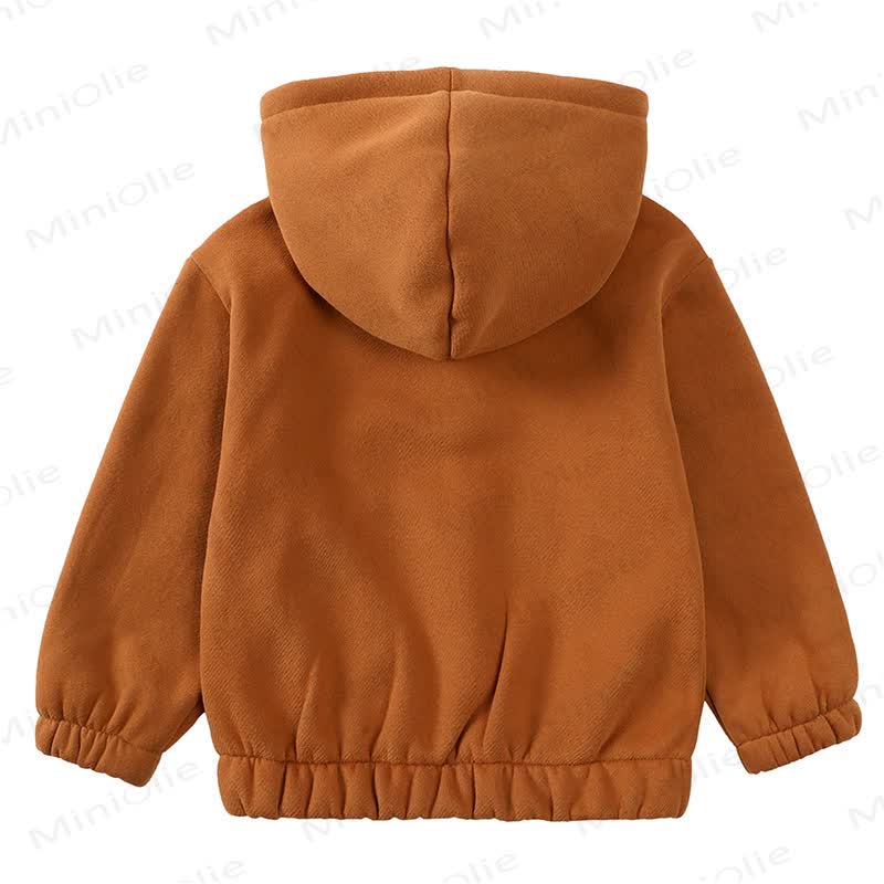 Toddler Solid Color Fleece Half Zip Hoodie and Jogger 2-piece Set - image 8