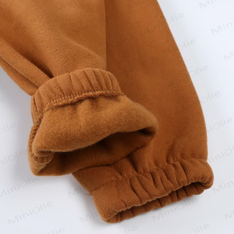 Toddler Solid Color Fleece Half Zip Hoodie and Jogger 2-piece Set - image 13