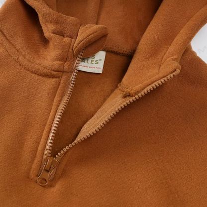 Toddler Solid Color Fleece Half Zip Hoodie and Jogger 2-piece Set - image 10