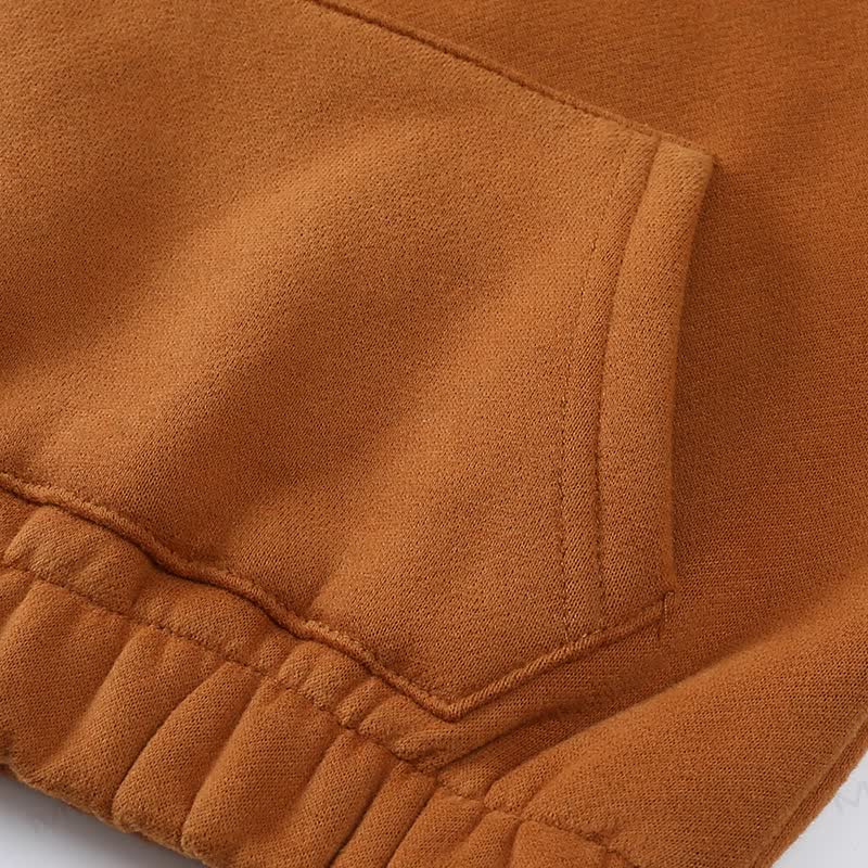 Toddler Solid Color Fleece Half Zip Hoodie and Jogger 2-piece Set - image 11
