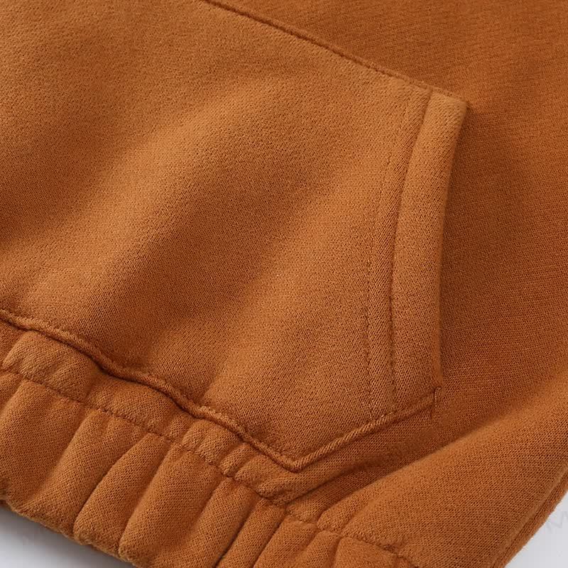 Toddler Solid Color Fleece Half Zip Hoodie and Jogger 2-piece Set - image 11