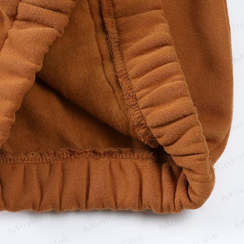 Toddler Solid Color Fleece Half Zip Hoodie and Jogger 2-piece Set - image 12
