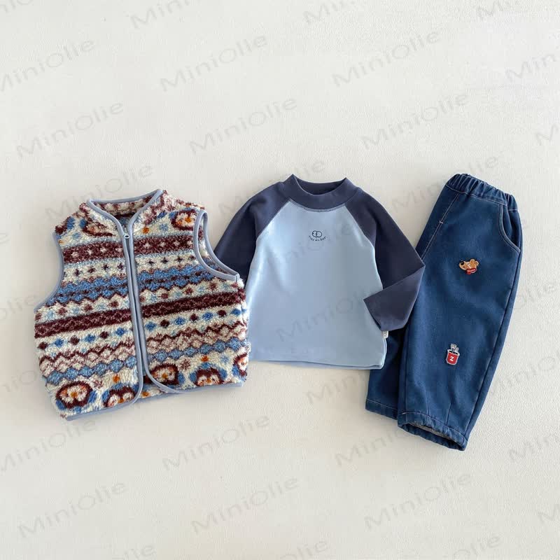 Baby Toddler Boy Pattern Fleece Outerwear or Vest - image 7
