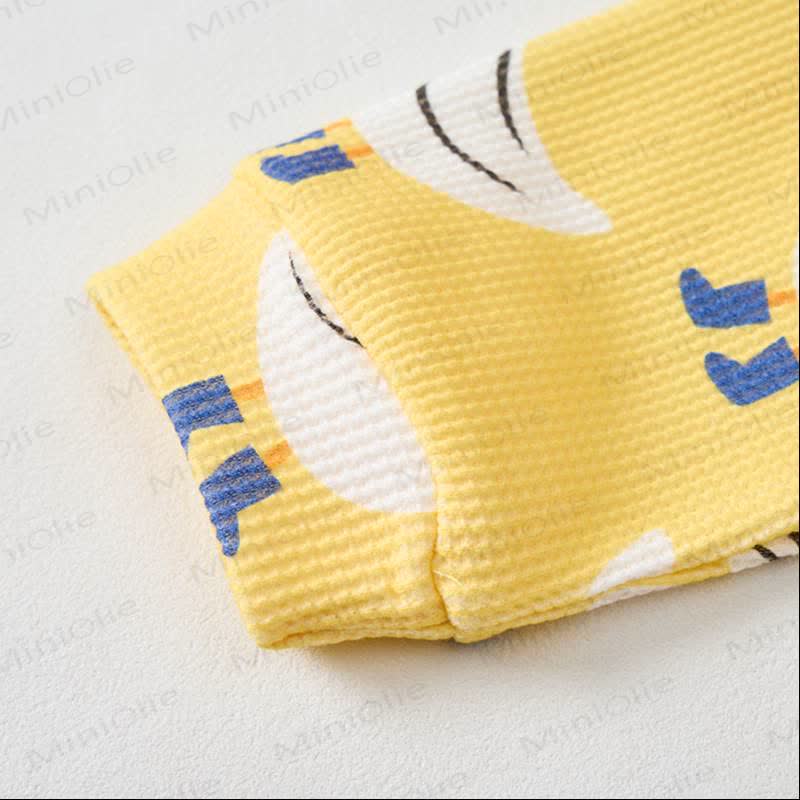Baby Yellow Goose Print Waffle 2-piece Set - image 2
