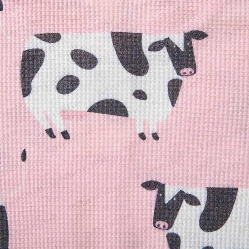 Baby Pink Cow Waffle 2-piece Set - image 3