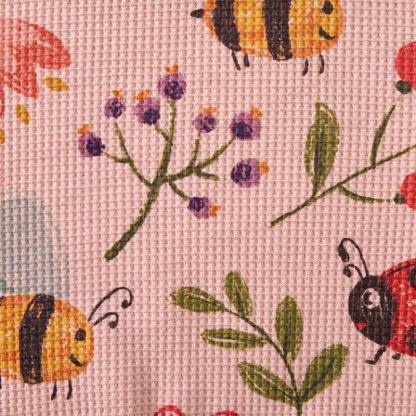 Baby Pink Flower and Insect Print Waffle 2-piece Set - image 3