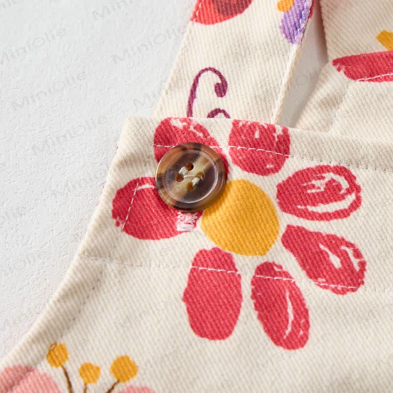 Baby Toddler Bee and Honey Print Overalls - image 3