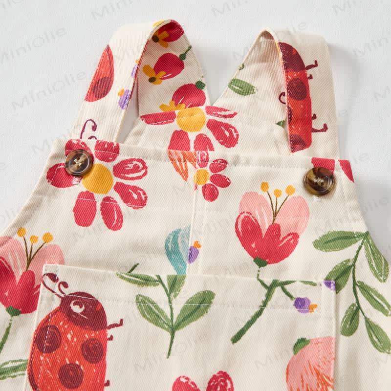 Baby Toddler Bee and Honey Print Overalls - image 2
