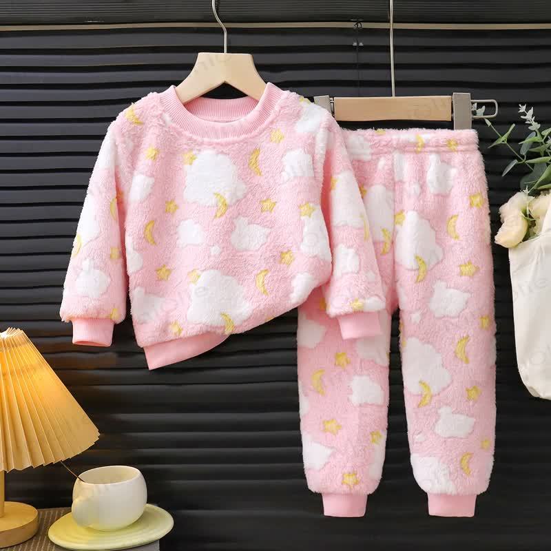 Toddler Cozy Plush Pajama 2-piece Set - Pink - 8-9T - image 3
