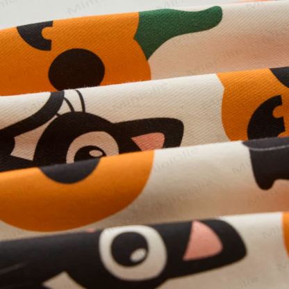 Baby Toddler Pumpkin Cat Print Overalls - image 5