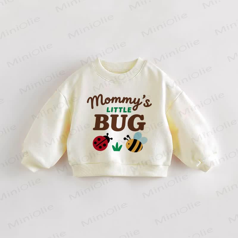 MOMMY'S LITTLE BUG Baby Toddler Insect Cream Sweatshirt - Cream - 3-5T - image 1