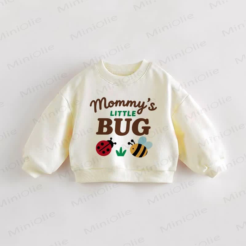MOMMY'S LITTLE BUG Baby Toddler Insect Cream Sweatshirt - Cream - 3-5T - image 1