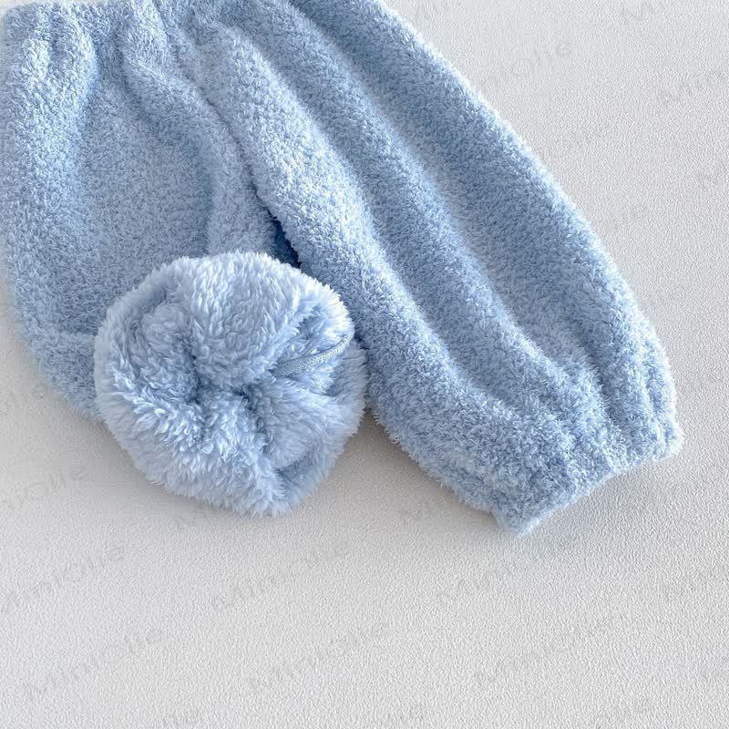 Baby Toddler Cozy Striped Fleece Animal Lounge 2-piece Set - image 13