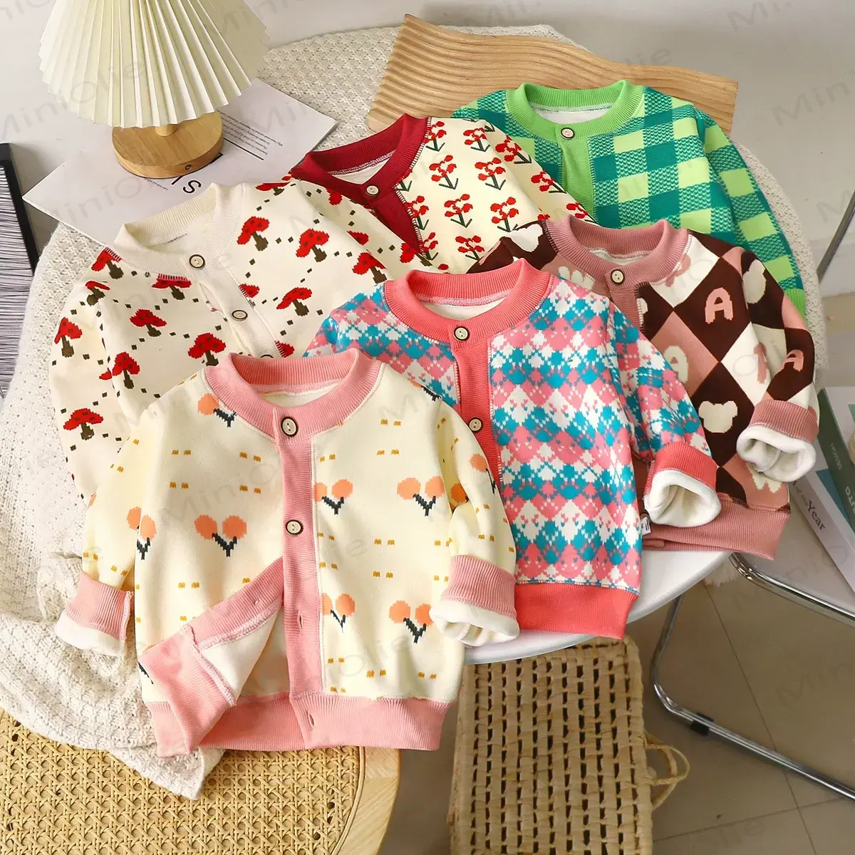 Toddler Playful Pattern Cardigan Sweater Outerwear - image 1