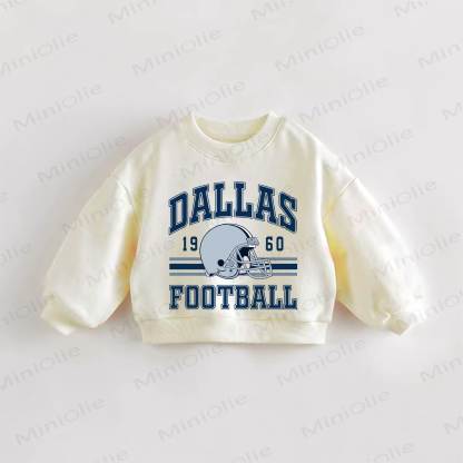DALLAS FOOTBALL Baby Toddler Football Helmet Cream Sweatshirt - Cream - 3-5T - image 1