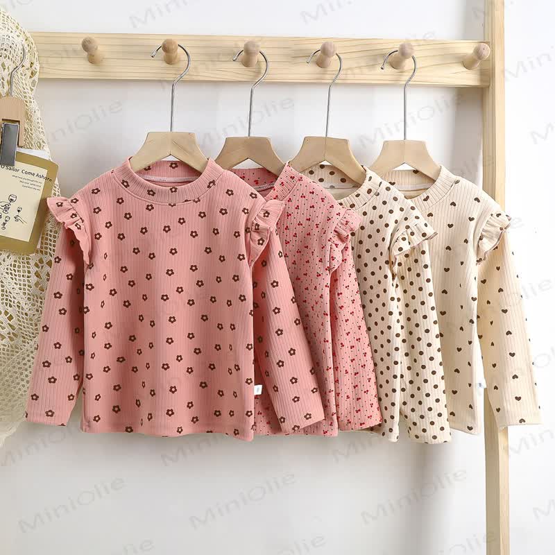 Toddler Girl Ruffle Long Sleeve T-Shirt - image 1