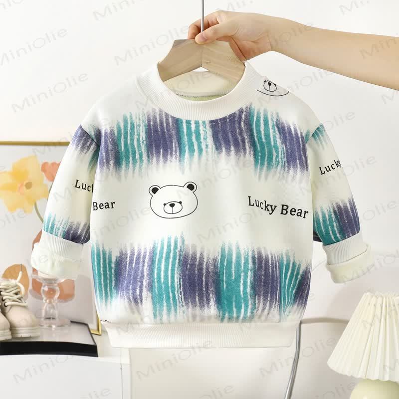 Toddler Fleece Christmas Crewneck Sweatshirt - White Bear - 10-11T - image 7