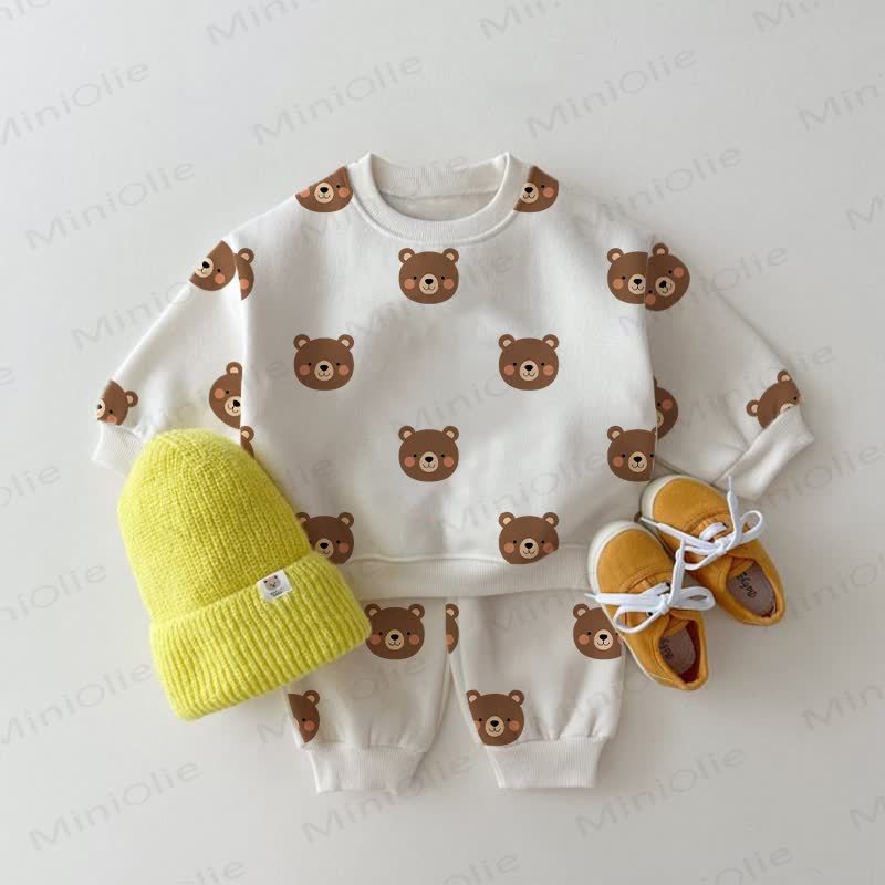 Baby Bear White 2-piece Set - White - 2-3T - image 1