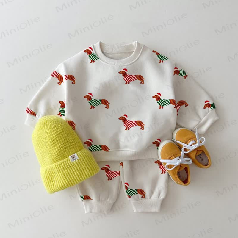 Baby Dog White 2-piece Set - White - 2-3T - image 1