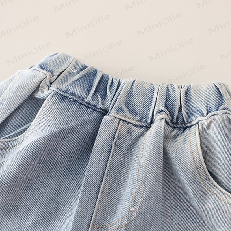 Toddler Girl Butterfly Flower Sweatshirt and Jeans 2-piece Set - image 12