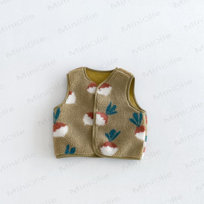 Baby Toddler Animal Sherpa Vest or Long Sleeve Top - Green - 4-5T - image 3