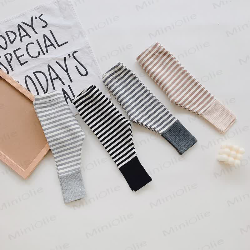 Baby Striped Cuff Leggings - image 7