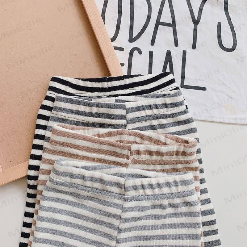 Baby Striped Cuff Leggings - image 9
