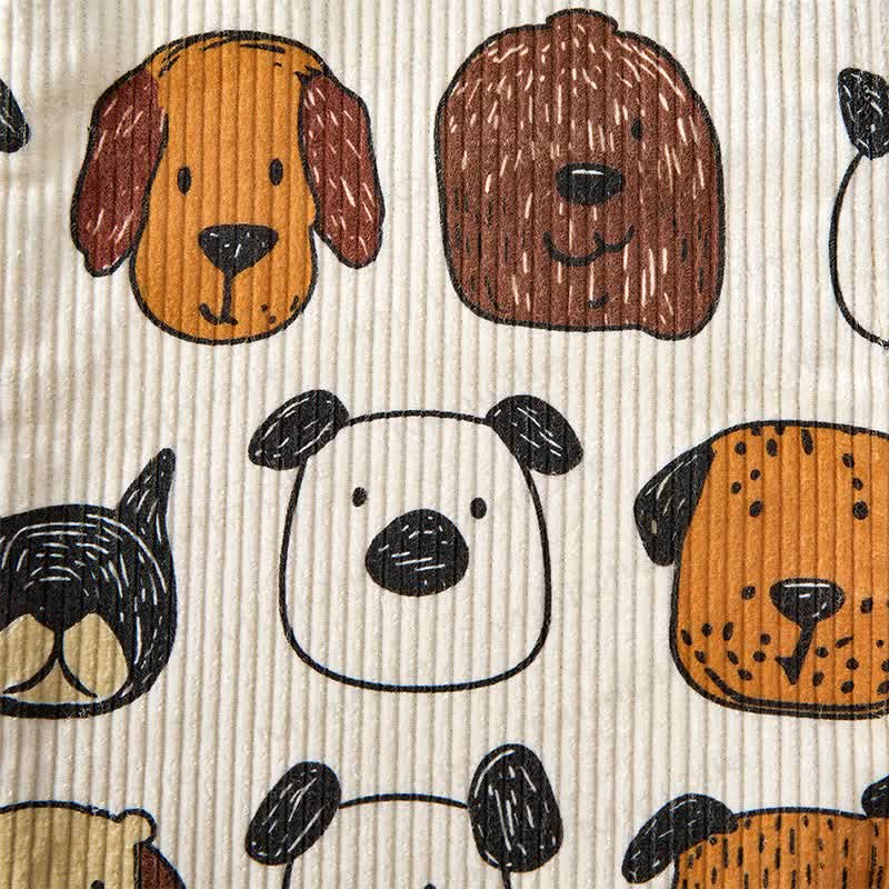 Baby Toddler Cartoon Dog Print Beige Overalls - image 8