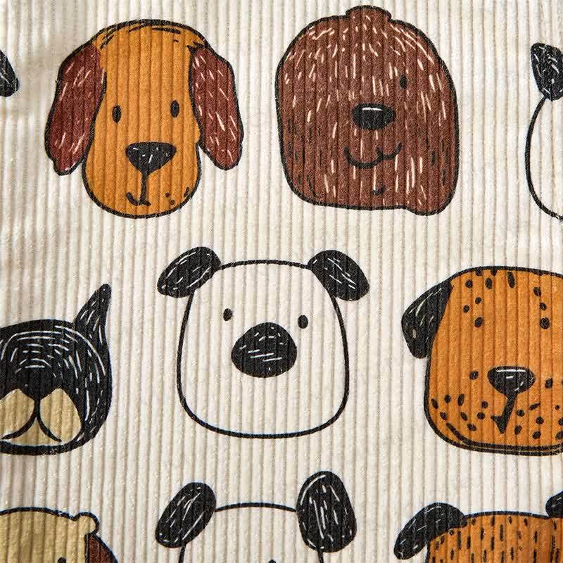 Baby Toddler Cartoon Dog Print Beige Overalls - image 8