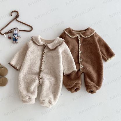 Baby Fleece Double-faced Pile Romper - image 1