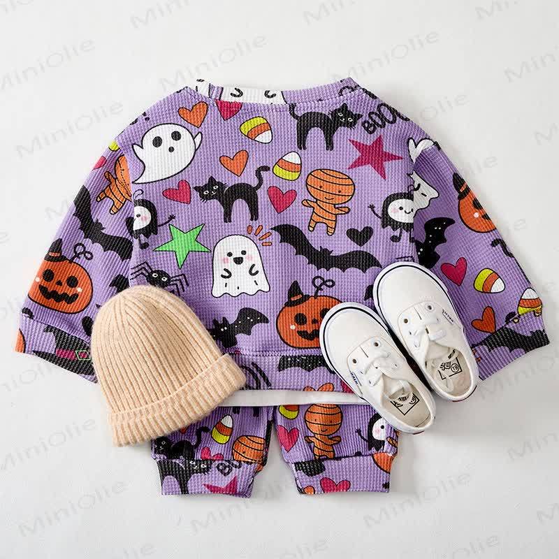 Baby Ghost Bat Pumpkin Waffle 2-piece Set - image 2