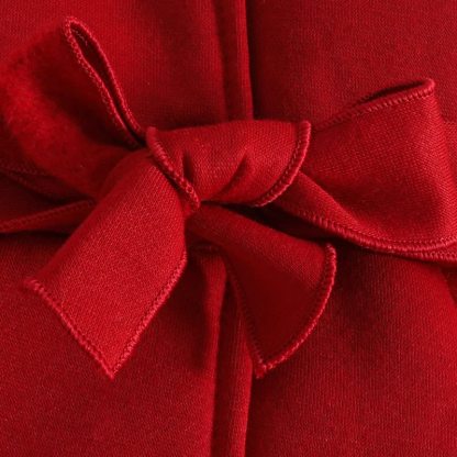 Baby Girl Christmas Red Beret Coat Set - image 6