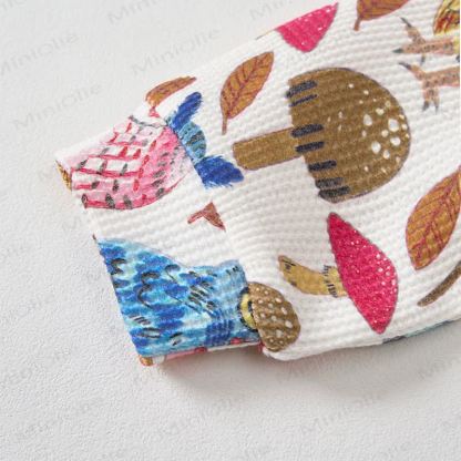 Baby White Owl Print Waffle 2-piece Set - image 6