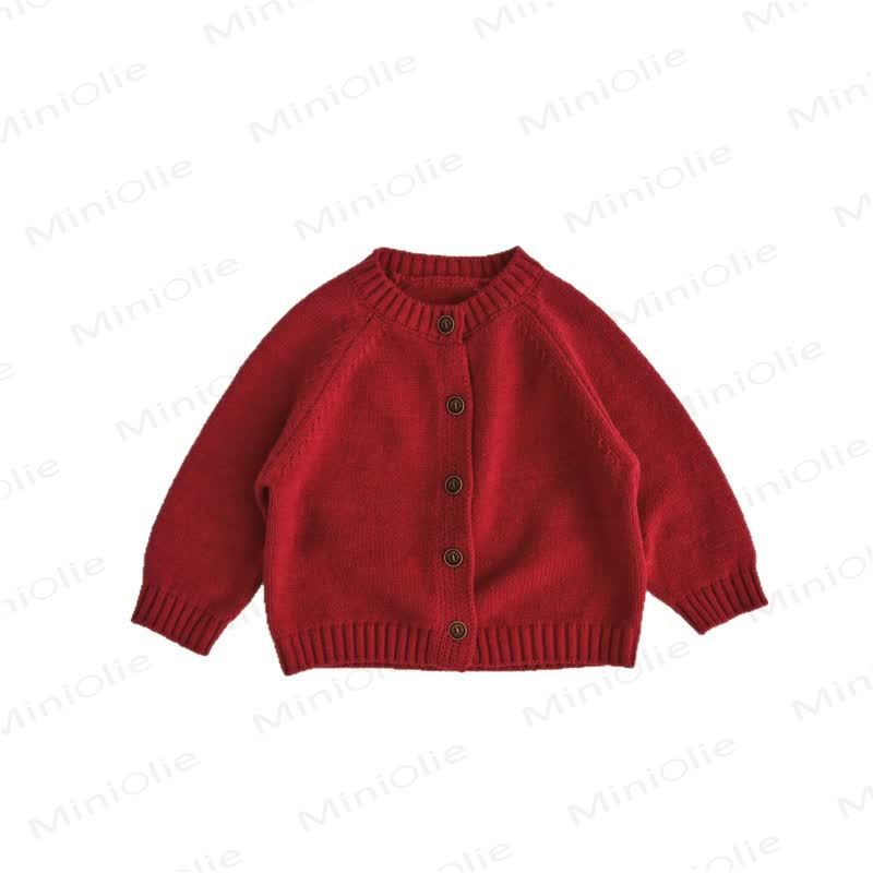 Baby Toddler Wooden Button Cardigan Outerwear - image 2