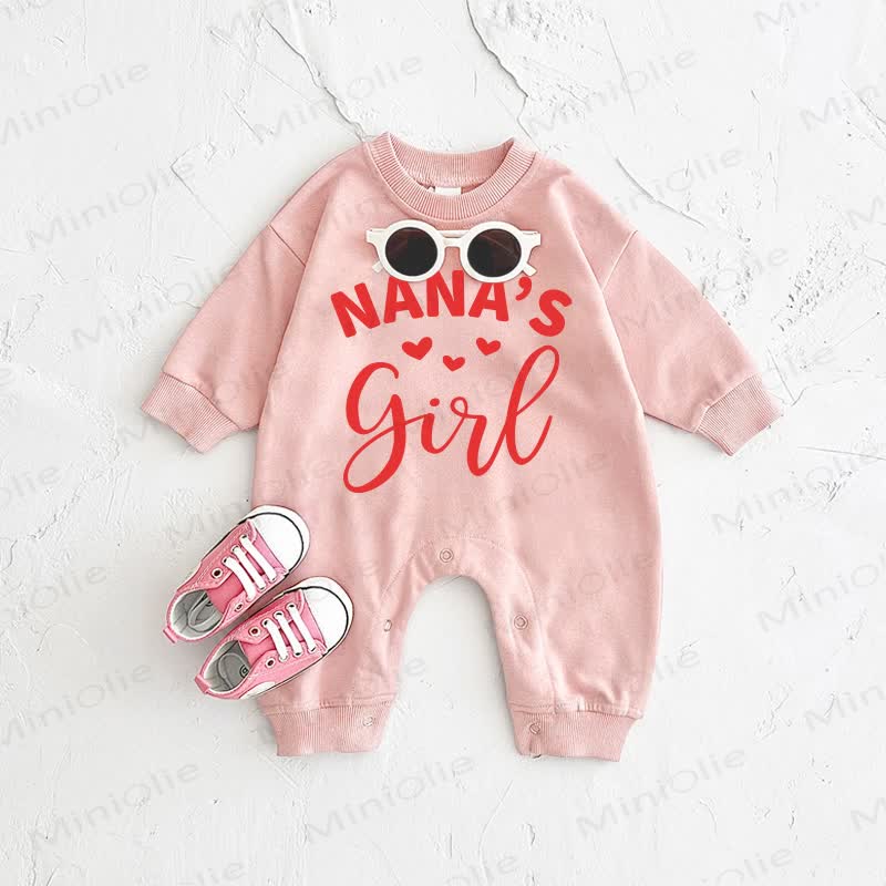 NANA'S GIRL Baby Pink Romper - Pink - 2-3T - image 1