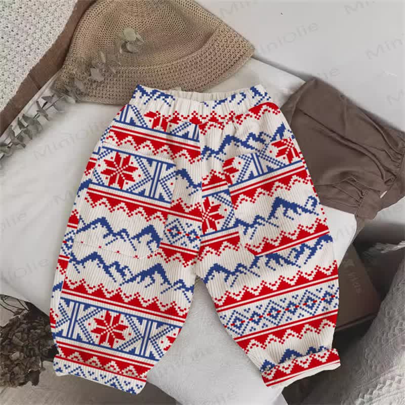 Baby Toddler Snowflake Beige Corduroy Pants - Beige - 3-5T - image 1