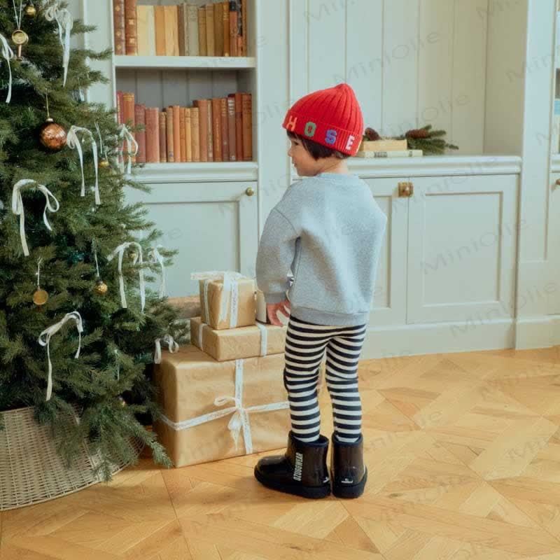 Baby Toddler Girl Striped Knee Leggings - image 3